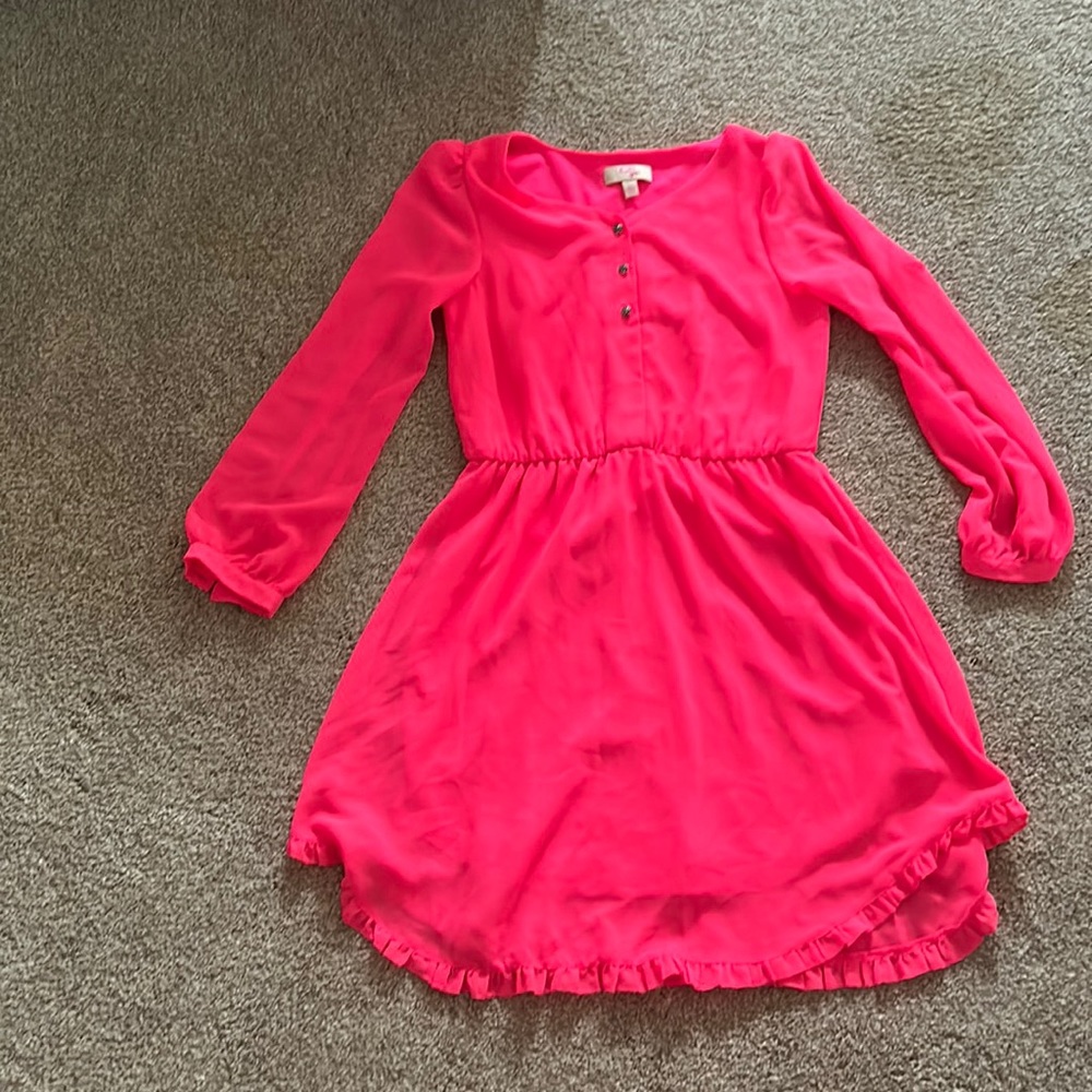 Hot pink GB girl dress size large